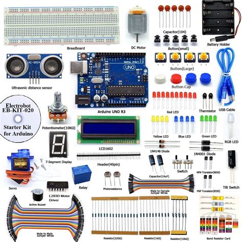 Electrobot DIY Ultrasonic Distance Sensor Starter Kit for UNO R3 ...