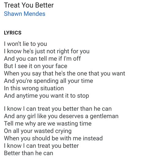 Shawn Mendes - Treat You Better (Lyrics) : niceguys