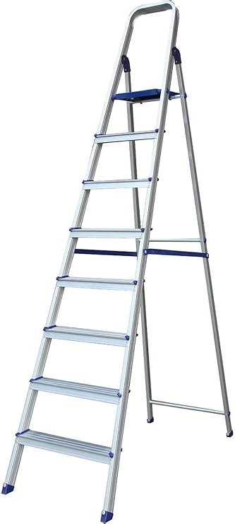MUNZIR LADDERS Aluminium Foldable Ladder for Home with Wide Anti Skid ...