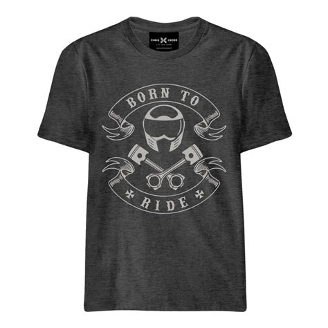 Buy Born To Ride Biker T-Shirt | 100% Cotton Tees – ChrisCross.in