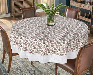 The Furnishing Tree Self Design 6 Seater Table Cover - Buy The ...