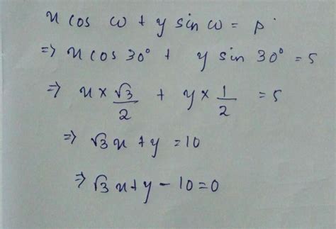 Find the equation of the line which is at a perpendicular distance of 5 ...