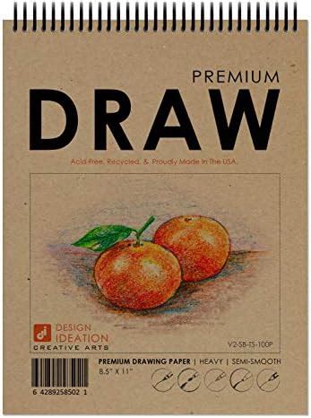 Design Ideation Drawing Book. Spiral Bound Multi-Media Drawing Book for ...