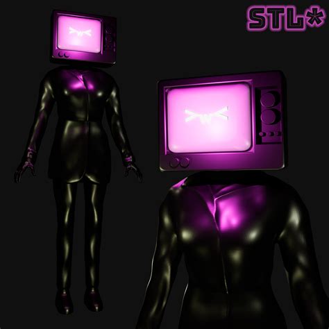 STL file TV WOMAN FROM SKIBIDI TOILET | 3D FAN ART 👩・3D printer model ...