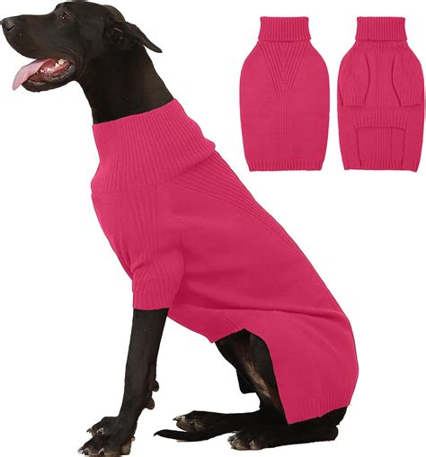 Amazon.com : IECOii Extra Large Dog Sweater 4XL,Thermal Warm Dog ...