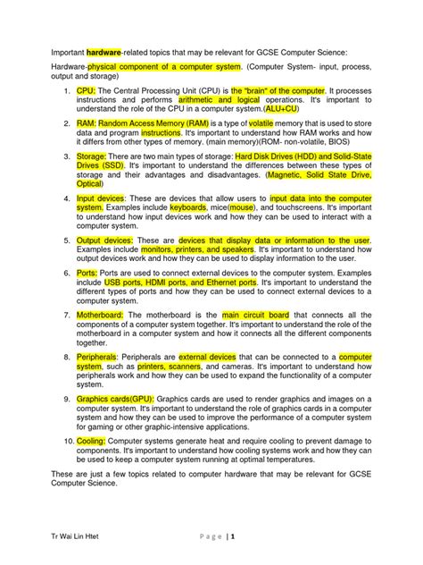 Image result for Computer Hardware Lecture Notes