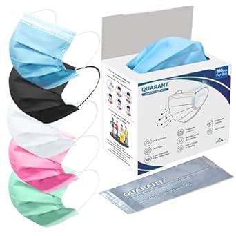 QUARANT Meltblown - SMMS Fabric Fabric 3 Ply Disposable Face Mask with ...