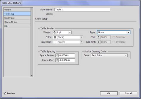Image result for Custom InDesign Tables