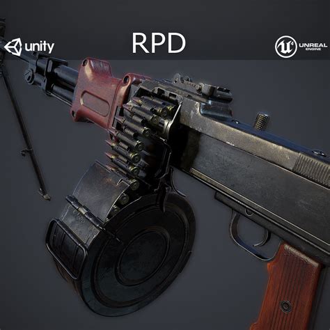 3D model RPD Light Machine Gun VR / AR / low-poly | CGTrader