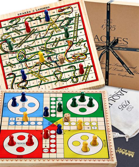 Buy Jaques of London 2 in 1 Snakes and Ladders Game with Ludo Board ...