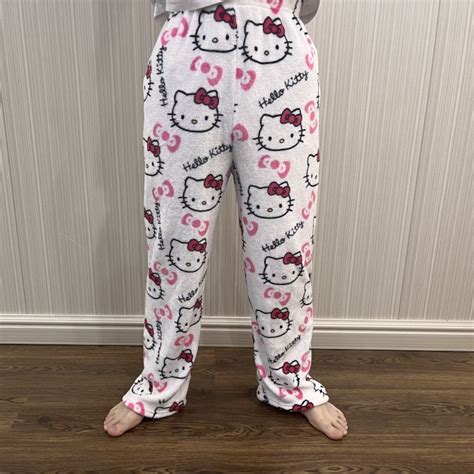 Hello Kitty Pajamas Pants Wide Leg Pajama Cute Couple Hello - Etsy