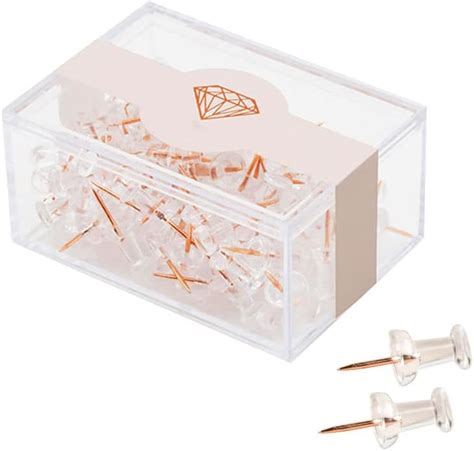 Buy Koqye Thumbtacks Creative Lucency Push Pins for Memo Board or Cork ...