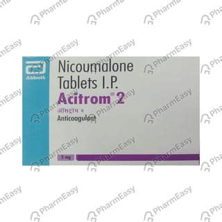 Acitrom 2 MG Tablet (20): Uses, Side Effects, Price & Dosage | PharmEasy