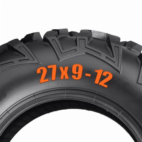 Set Of 2 6Ply 27x9-12 ATV UTV Tires Heavy Duty All Terrain 27x9x12 27x9 ...