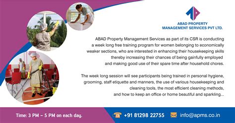 Housekeeping Services Free Training in Kochi – Apms