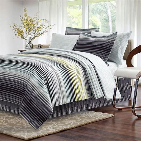 Brown & Grey Strata 8-Piece Charcoal King Comforter Set at Lowes.com