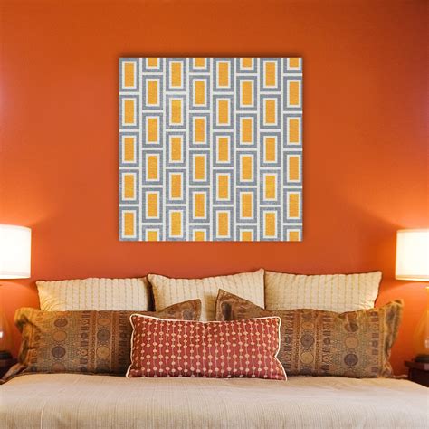 Buy Portfolio Canvas Decor "Orange Bricks on Gray" IHD Studio Stretched ...