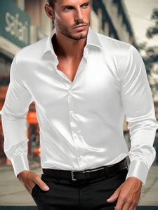 SOLSTICE Men Self Design Formal White Shirt - Buy SOLSTICE Men Self ...