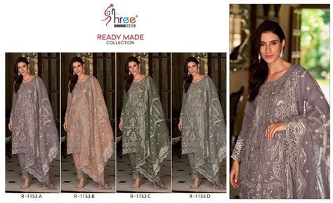 1153 Shree Fabs Organza Pakistani Readymade Suits – Kavya Style Plus