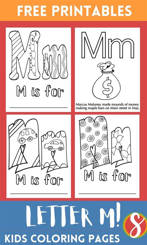 Letter M Coloring Pages Printable [2025]