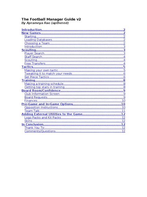 Image result for Football Manager Tutorial