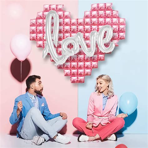 Buy cdar Balloons Set,Heart Shaped Balloons,Anniversary Balloons ...