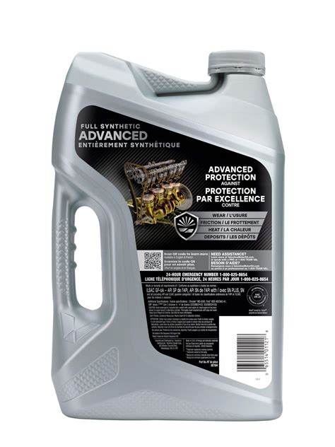 Valvoline Advanced 0W20 Full Synthetic Engine/Motor Oil, 5-L | Canadian ...