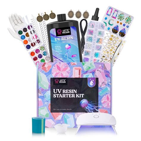 LET'S RESIN Jewelry Making Kit - 153Pcs Highly Clear Resin with ...