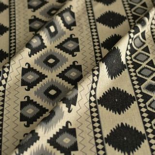 Ikkat Geometric Pattern Sofa Upholstery Fabric | Life n Colors