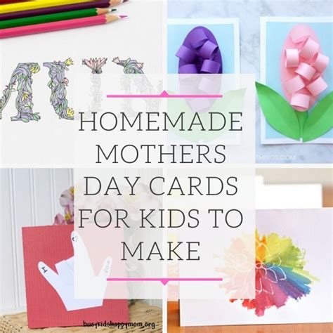 Homemade Mother’s Day Cards for Kids to Make – Creative DIY Ideas