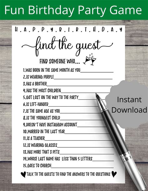 Adult birthday party game birthday feud birthday game 20th etsy – Artofit