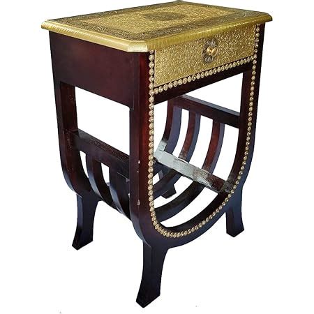 pranjals house Handicraft Brass Bedside End Table for Living Room ...