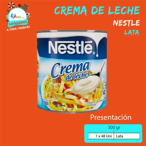 Crema de Leche de Nestlé 300 gr Lata - Distribuidora Uriel CA