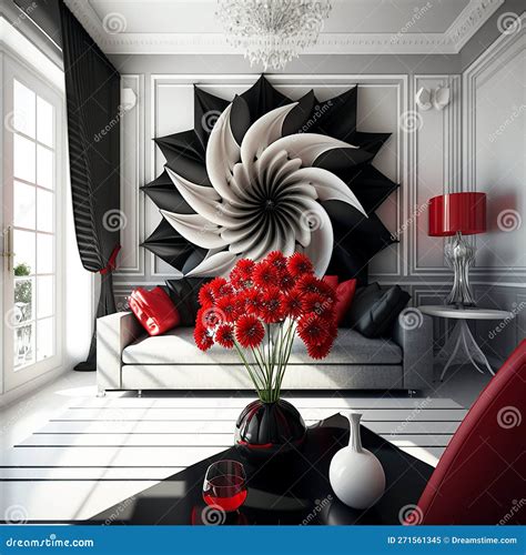 Red Black And White Interior Design Ideas Home Office Essential