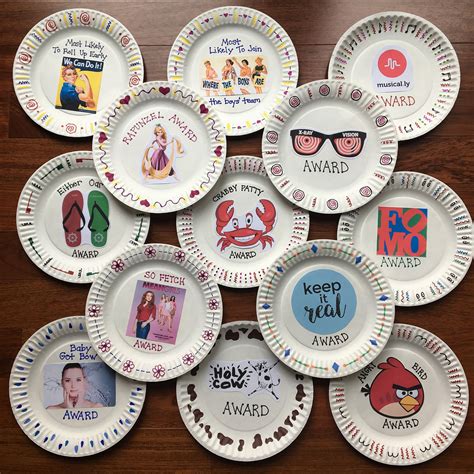 paper plate awards ideas