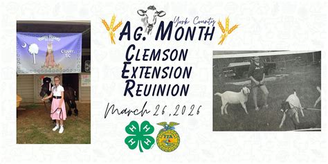 2026 York County Clemson Extension Reunion, 234 Kings Mountain St, York ...