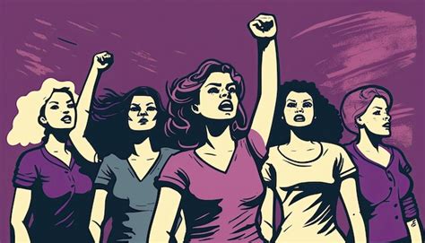 Women fighting for their rights tired of the inequality suffered for ...
