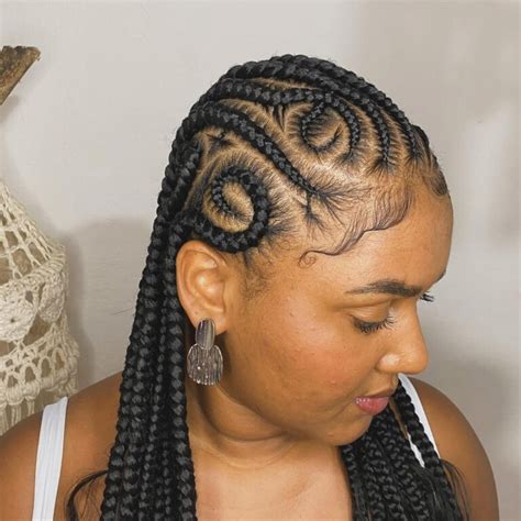 Cornrow Extension Braid Styles 的图像结果