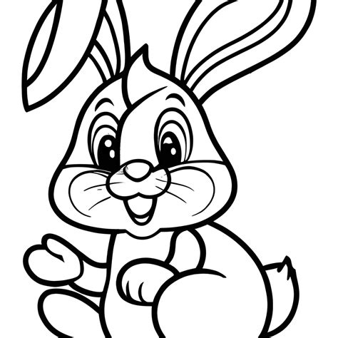 Coloring Pages Easter Bunny - MIT Printable