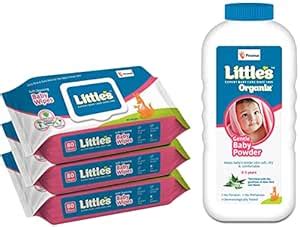 Buy Little's Soft Cleansing Baby Wipes Lid, 80 Wipes (Pack of 3 ...