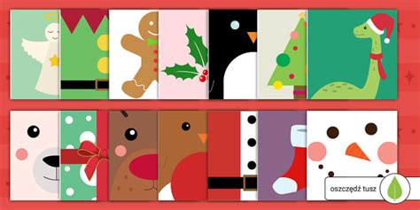 Kartki świąteczne do druku | Boże Narodzenie | 14 wzorów