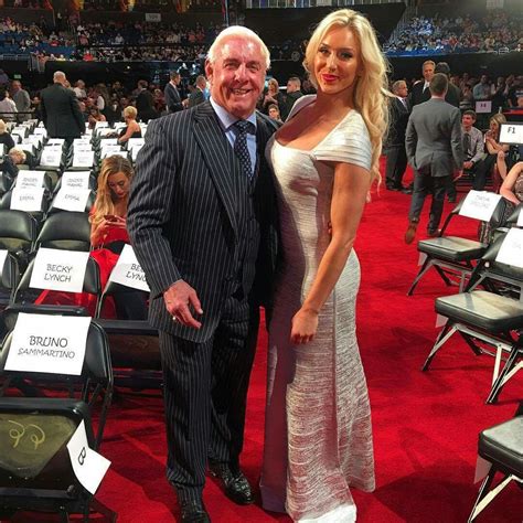 Ric Flair with her daughter Ashley Flair at WWE Hall of Fame 2017 ...