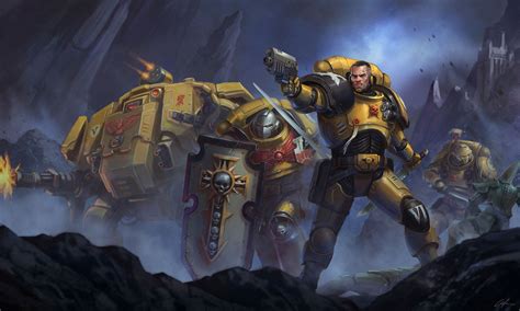 Imperial Fists Last Stand - Art by Toni Justamante Jacobs - 40K Gallery ...