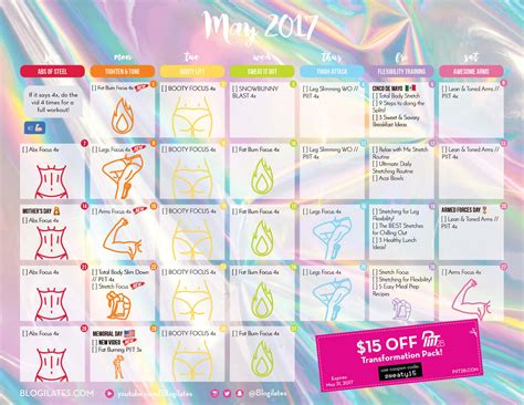 blogilates workout calendar Archives - Blogilates