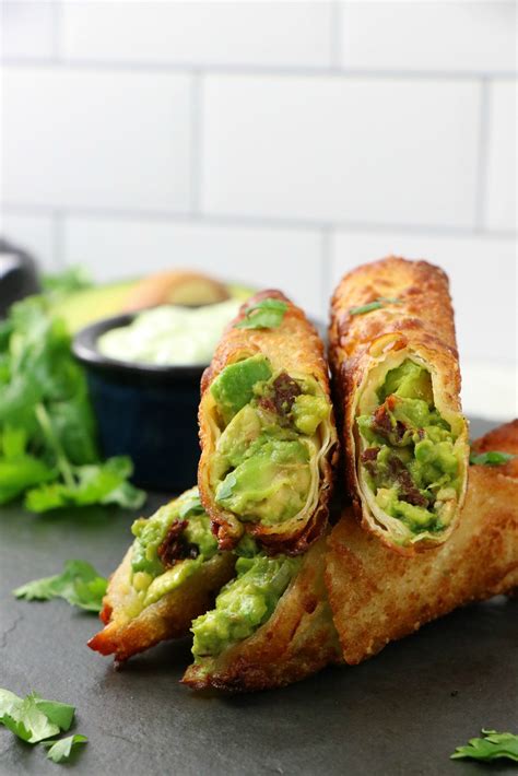 Vegan Avocado Egg Rolls Recipe
