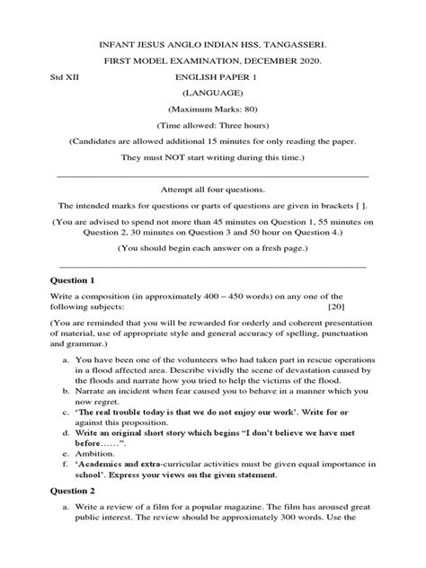 Image result for English Paper One