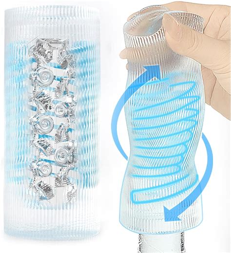 Amazon.com: Male Masturbator Adult Sex Toys for Men - Spiral Motion ...