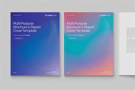 Blue Brochure & Report Cover Templates - BrandPacks
