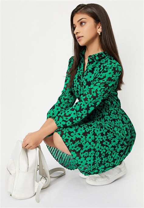 Buy Girls Printed Fit & Flare Dress Online at just Rs. 799.0 ...