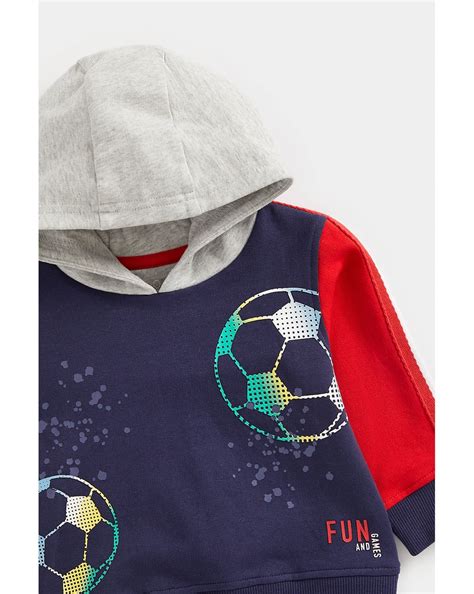 Buy Boys Full Sleeves Sweatshirt & Jogger Set Football Design ...